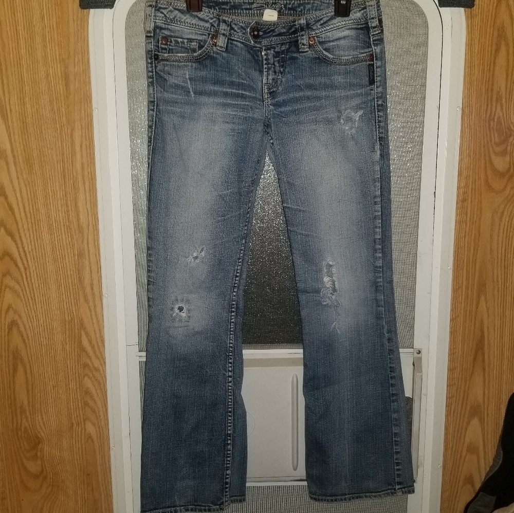 Silver Bootcut Jeans | Blue